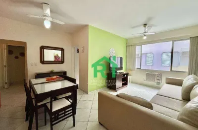 Apartamento com 2 dormitórios à venda, 59 m² por r$ 320.000,00 - enseada - guarujá/sp