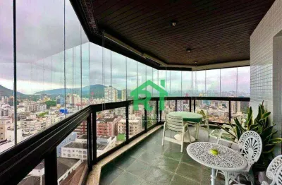 Apartamento com 3 dormitórios (2 suítes), 1 vaga, jardim astúrias - guarujá/sp