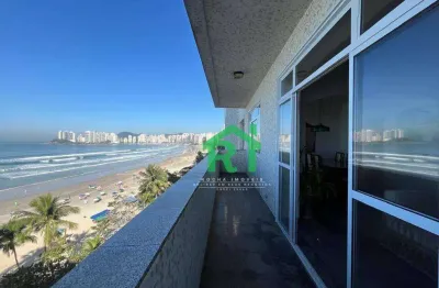 Apartamento á beira mar com 3 quartos (2 suítes), pitangueiras, guarujá/sp