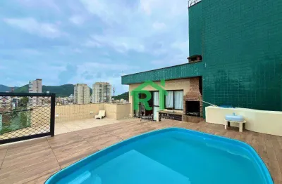 Cobertura á venda na praia das astúrias | rocha imóveis guarujá