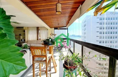 Apartamento vista mar, 3 dormitórios (3 suítes), 2 vagas, pitangueiras, guarujá/sp.