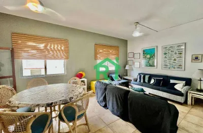 Apartamento com 3 dormitórios à venda, 90 m² por r$ 330.000,00 - enseada - guarujá/sp
