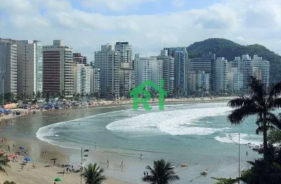 Apartamento frente para o  mar, 3 dormitórios,( 2 suítes), 2 vagas, área de lazer, astúrias, guarujá/sp
