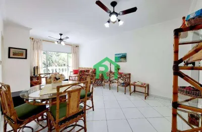 Apartamento com 3 dormitórios, 120 m² - venda por r$ 450.000,00 ou aluguel por r$ 3.800,00/mês - enseada - guarujá/sp