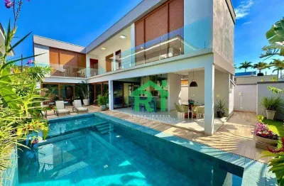 Casa com 5 dormitórios à venda, 275 m² por r$ 2.800.000,00 - balneário praia do pernambuco - guarujá/sp