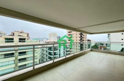 Apartamento vista ao mar, 3 dormitórios (1 suíte), lazer, enseada, guarujá/sp