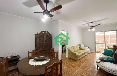 Apartamento com 2 dormitórios (1 suíte), 1 vaga, jardim astúrias, guarujá/sp