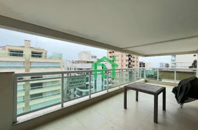 Apartamento vista ao mar, 3 dormitórios (1 suíte), 2 vagas, lazer, enseada, guarujá/sp