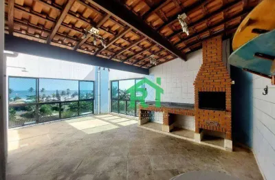 Cobertura com 3 dormitórios à venda, 135 m² por r$ 650.000 - enseada - guarujá/sp