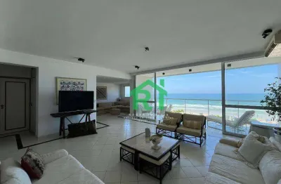 Apartamento frente mar, 3 dormitórios (2 suítes), 1 vaga, pitangueiras, guarujá/sp