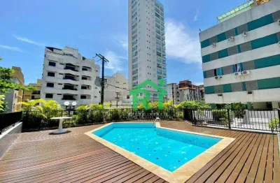 Apartamento beira mar, 3 dormitórios (2 suítes), lazer - enseada - guarujá/sp