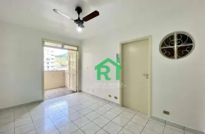 Apartamento beira mar, 2 dormitórios (1 suíte)- praia de pitangueiras - guarujá/sp