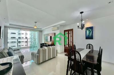 Apartamento reformado, beira mar, 2 dormitórios, 1 vaga, pitangueiras, guarujá/sp.