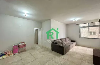 Apartamento á beira mar, 3 quartos, 1 vaga, jardim astúrias, guarujá/sp