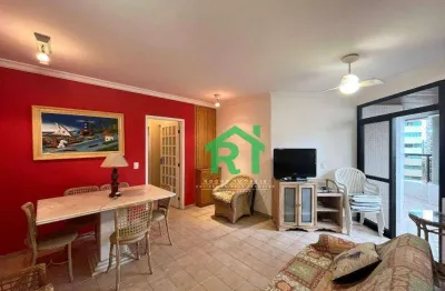 Apartamento com 3 quartos (1 suíte), 1 vaga, lazer, jardim astúrias, guarujá/sp