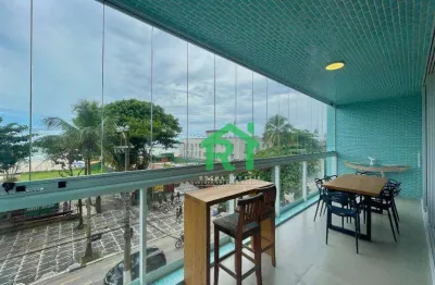 Apartamento frente mar, 3 dormitórios (1 suíte),  - pitangueiras - guarujá/sp