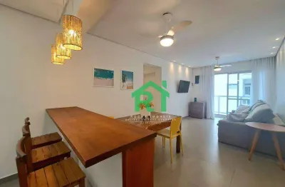 Apartamento com 3 dormitórios à venda, 88 m² por r$ 425.000,00 - enseada - guarujá/sp