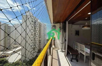 Apartamento vista mar, 2 quartos, 1 suite à venda, pitangueiras - guarujá/sp