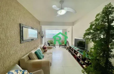 Apartamento reformado, 2 dormitórios (1 suíte), 1 vaga, lazer, jardim astúrias, guarujá/sp