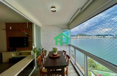 Apartamento reformado, 3 dormitórios (1 suíte), 1 vaga, lazer- jardim astúrias - guarujá/sp