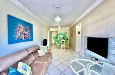 Apartamento com 2 dormitórios à venda, 90 m² por r$ 500.000 - enseada - guarujá/sp