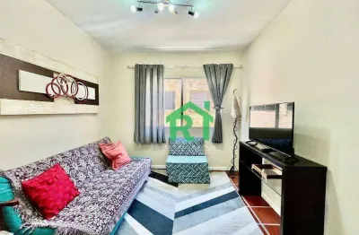 Apartamento com 1 dormitório à venda, 60 m² por r$ 235.000,00 - enseada - guarujá/sp
