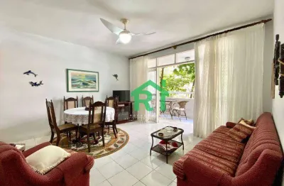 Apartamento beira mar, 2 dormitórios, 1 vaga de garagem à venda- pitangueiras - guarujá/sp