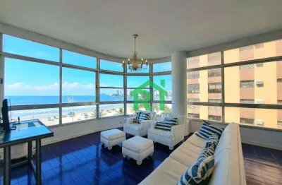 Apartamento frente mar com 3 quartos, 2 vagas à venda em pitangueiras, guarujá