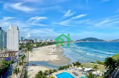 Apartamento vista ao mar, 3 dormitórios (1 suíte), 1 vaga, pitangueiras - guarujá/sp