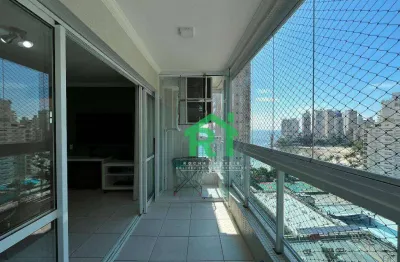 Apartamento à beira mar com 2 quartos (1 suíte), 2 vagas e lazer à venda em jardim astúrias, guarujá