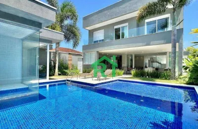 Casa moderna com 5 suítes à venda, 450 m² por r$ 5.400.000 - acapulco - guarujá/sp
