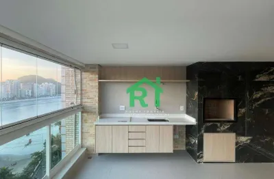 Apartamento frente mar com 3 quartos (3 suítes), 2 vagas e lazer à venda em jardim astúrias, guarujá | rocha imóveis guarujá