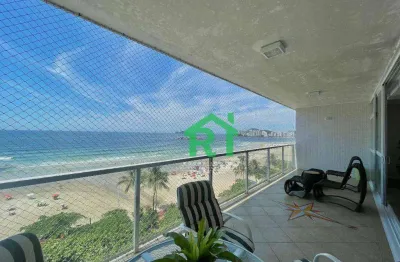 Apartamento frente mar, 3 dormitórios (suítes), 2 vagas, lazer, pitangueiras - guarujá/sp