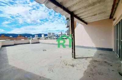 Penthouse com 4 dormitórios à venda, 160 m² por r$ 850.000,00 - enseada - guarujá/sp
