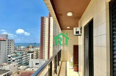 Apartamento com 2 dormitórios à venda, 78 m² por r$ 500.000 - enseada - guarujá/sp