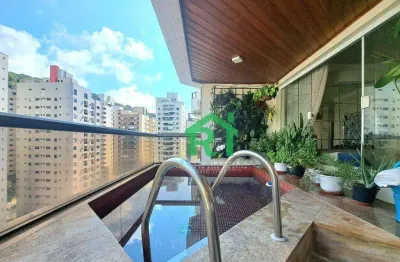 Apartamento com 3 dormitórios à venda, 137 m² por r$ 910.000,00 - pitangueiras - guarujá/sp