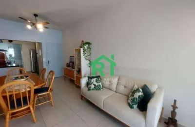 Apartamento reformado com 2 dormitórios à venda, 79 m² por r$ 420.000 - enseada - guarujá/sp
