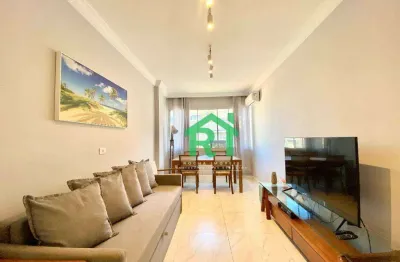 Apartamento com 2 dormitórios à venda, 50 m² por r$ 300.000,00 - enseada - guarujá/sp