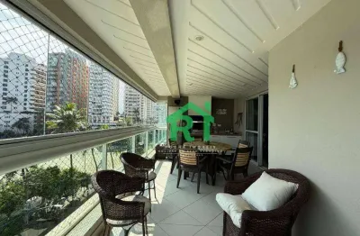 Apartamento com 4 dormitórios à venda, 175 m² por r$ 2.500.000,00 - jardim astúrias - guarujá/sp