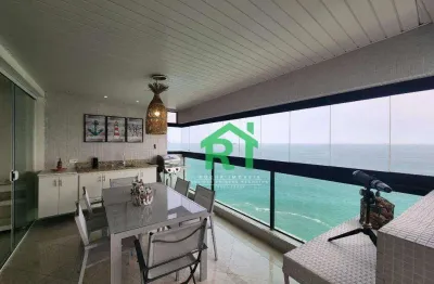 Apartamento com 3 dormitórios, 186 m² - venda por r$ 1.800.000,00 ou aluguel por r$ 10.000,00/mês - pitangueiras - guarujá/sp
