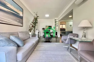Apartamento à beira mar com 3 dormitórios (2 suítes), 2 vagas, lazer, jardim astúrias, guarujá/sp