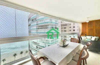 Apartamento frente mar com 2 quartos (1 suíte), 2 vagas e lazer à venda em jardim astúrias, guarujá | rocha imóveis guarujá
