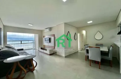 Apartamento à beira mar com 4 dormitórios, 2 vagas, lazer, pitangueiras, guarujá/sp