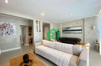 Apartamento beira mar, 3 dormitórios (1 suíte), 1 vaga - pitangueiras - guarujá/sp