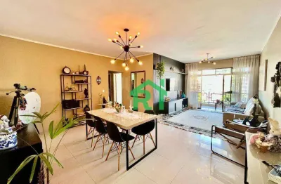 Apartamento com 3 dormitórios à venda, 125 m² por r$ 550.000 - enseada - guarujá/sp