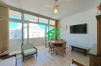 Apartamento quadra mar, 2 dormitórios, 77 m², à venda por r$ 700.000 - pitangueiras - guarujá/sp