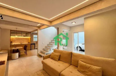 Village com 2 dormitórios à venda, 126 m² por r$ 820.000,00 - tombo - guarujá/sp