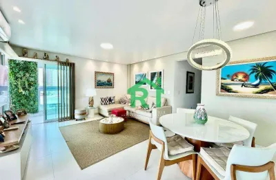 Apartamento com 3 dormitórios, 154 m² - venda por r$ 1.700.000 ou aluguel por r$ 11.000/mês - enseada - guarujá/sp