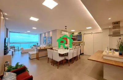 Apartamento com 4 dormitórios à venda, 184 m² por r$ 1.830.000,00 - jardim astúrias - guarujá/sp