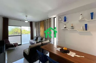 Apartamento com 2 dormitórios (2 suítes), 1 vaga, tombo, guarujá/sp